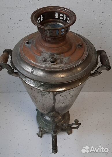 Самовар угольный на дровах СССР выс.47 см ок. 5 л