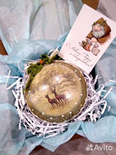 Елочные игрушки, ручной работы