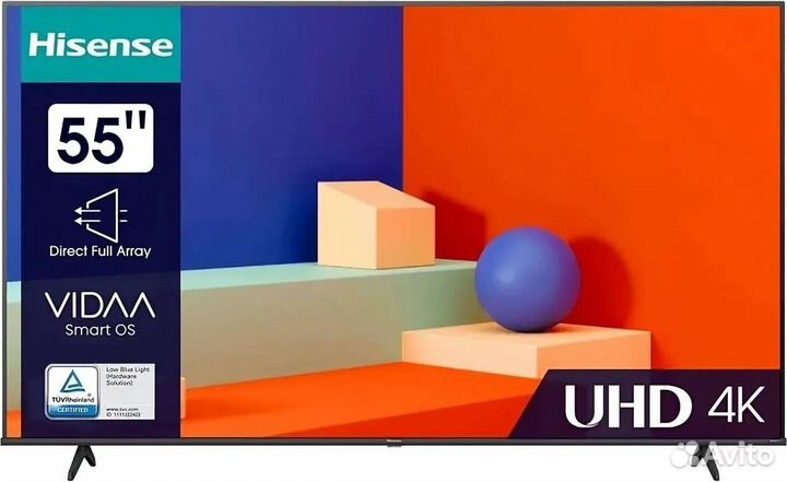 Телевизор LED hisense 55A6K 4K SMART (vidaa)