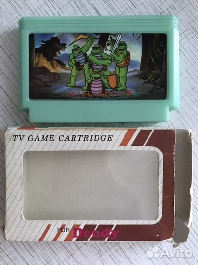 Приставка Dendy коллекционная 90-х гг., картриджи