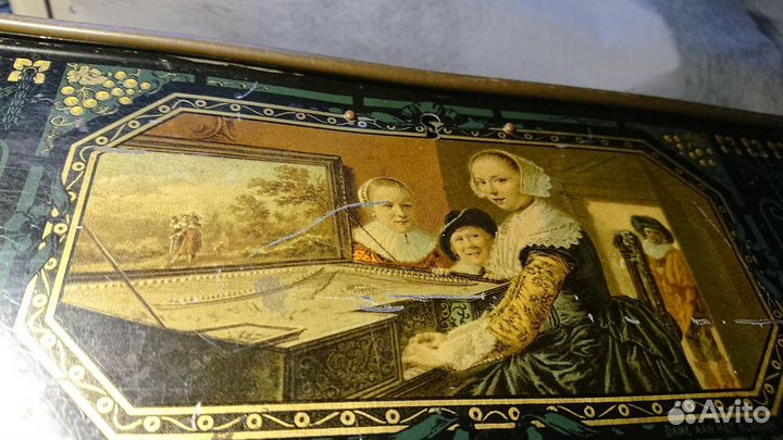 Старинная большая шкатулка (Германия Голландия)