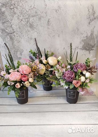 Композиции из искусственных цветов
