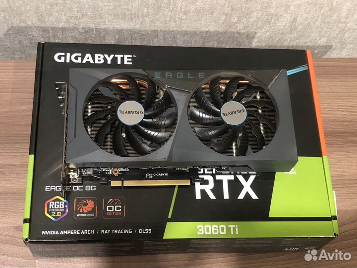Видеокарта gigabyte GeForce RTX 3060Ti eagle OC 8G