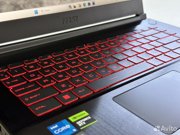 Игровой Ноутбук новый MSI RTX 3050 I5