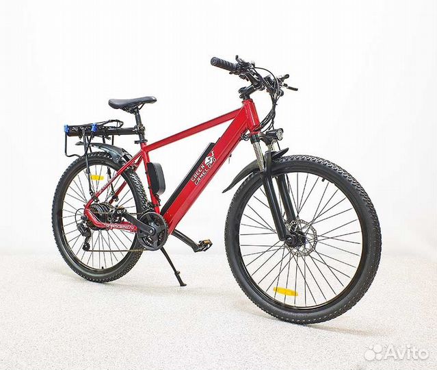 Электровелосипед GreenCamel Мустанг красный