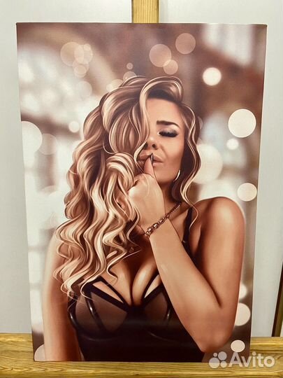 Портрет по фото на холсте