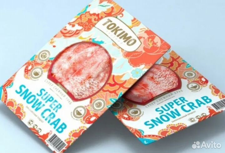 Крабовые палочки, мясо краба, снежный краб