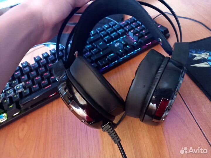Проводная гарнитура Oklick HS-L700G черный