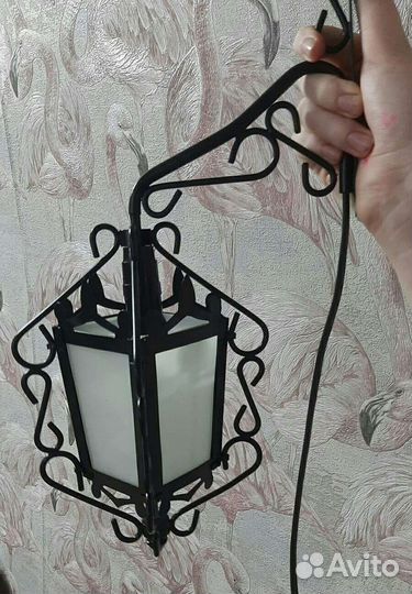 Бра в виде уличного фонаря СССР