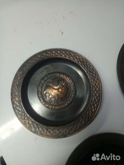 Тарелки набор чеканка панно