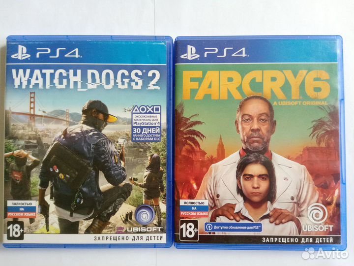 Watch Dogs 2 и Far Cry 6 на PS4 обмен