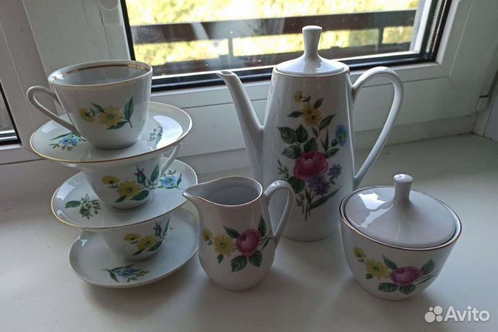 Кофейный сервиз гдр colditz кольдиц винтаж СССР