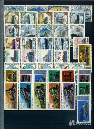 Марки фауна, флора, транспорт, космос, живопись-n3