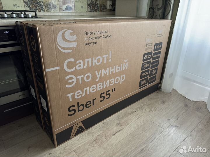 Телевизор Sber SDX-55U4127, 55