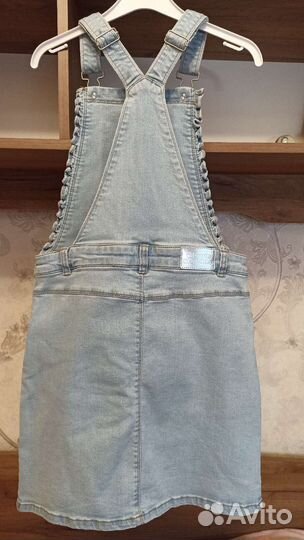 Новый Джинсовый комбинезон для девочки