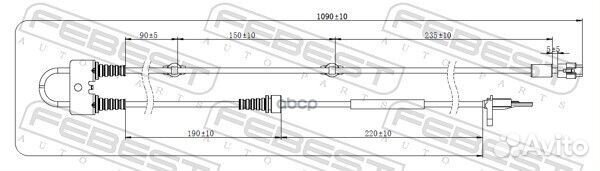 Датчик ABS передний левый suzuki SX4 RW420-3