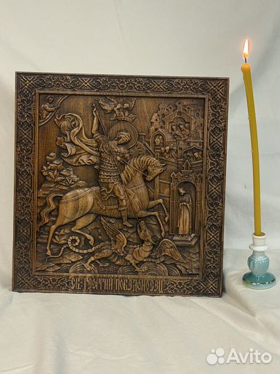 Икона резная
