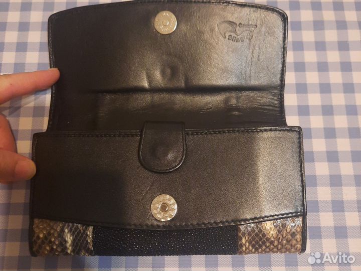 Сумка и кошелёк натуральный кожа крокодил