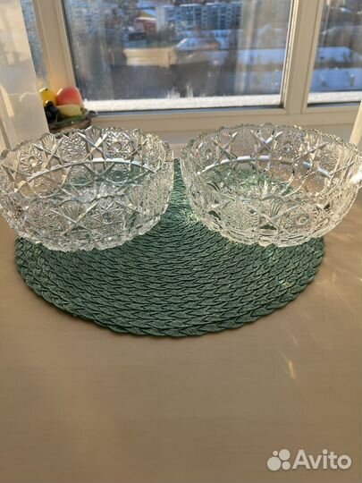 Хрустальная салатница времен СССР