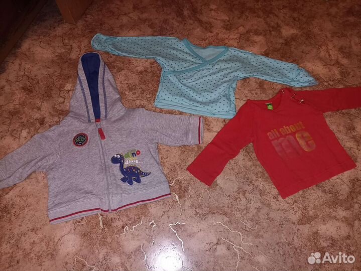 Вещи пакетом на мальчика 62 68