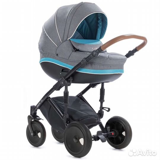 Коляска 3в1 Tutis Zippy Orbit Серый лен+Бирюзовый