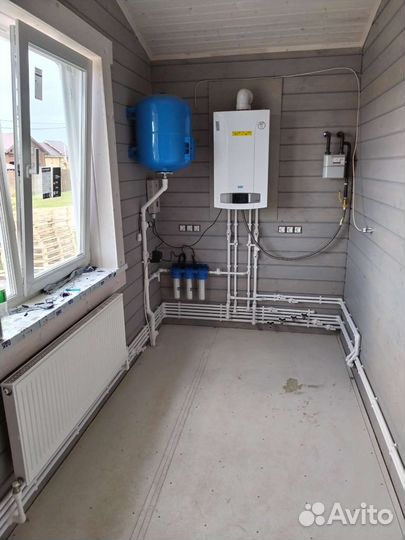 Монтаж отопления, сантехники, электрики