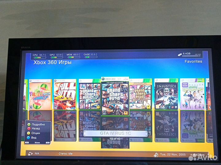 Xbox 360+кинект и 40 игр