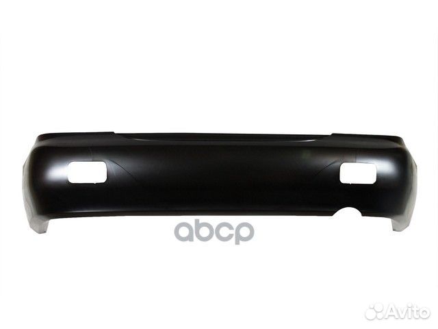 Бампер задн матов черн с отв под птф mitsubishi