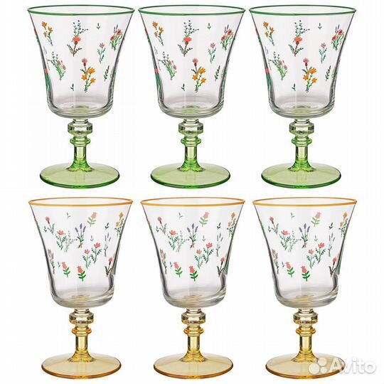 Набор из 6 фужеров/бокалов для соков и вина Lefard