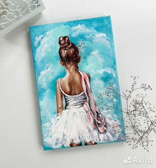 Картина маслом Балерина Картина с балериной
