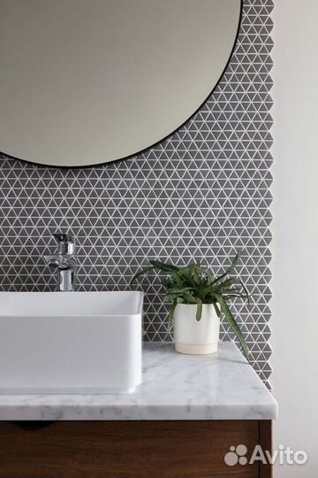 Зеркало круглое в металлической раме 75 см