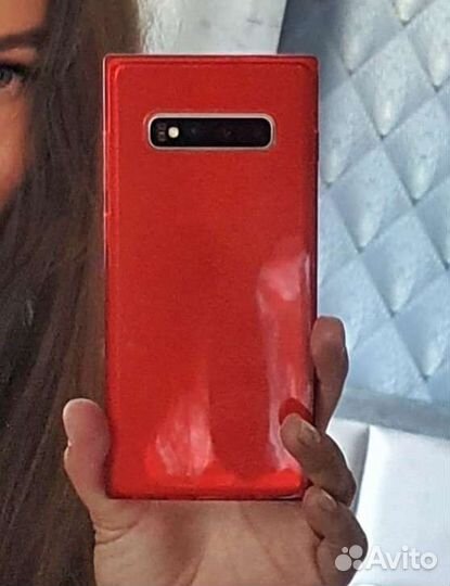 Чехол на samsung s 10 plus желтый, красный, розовы