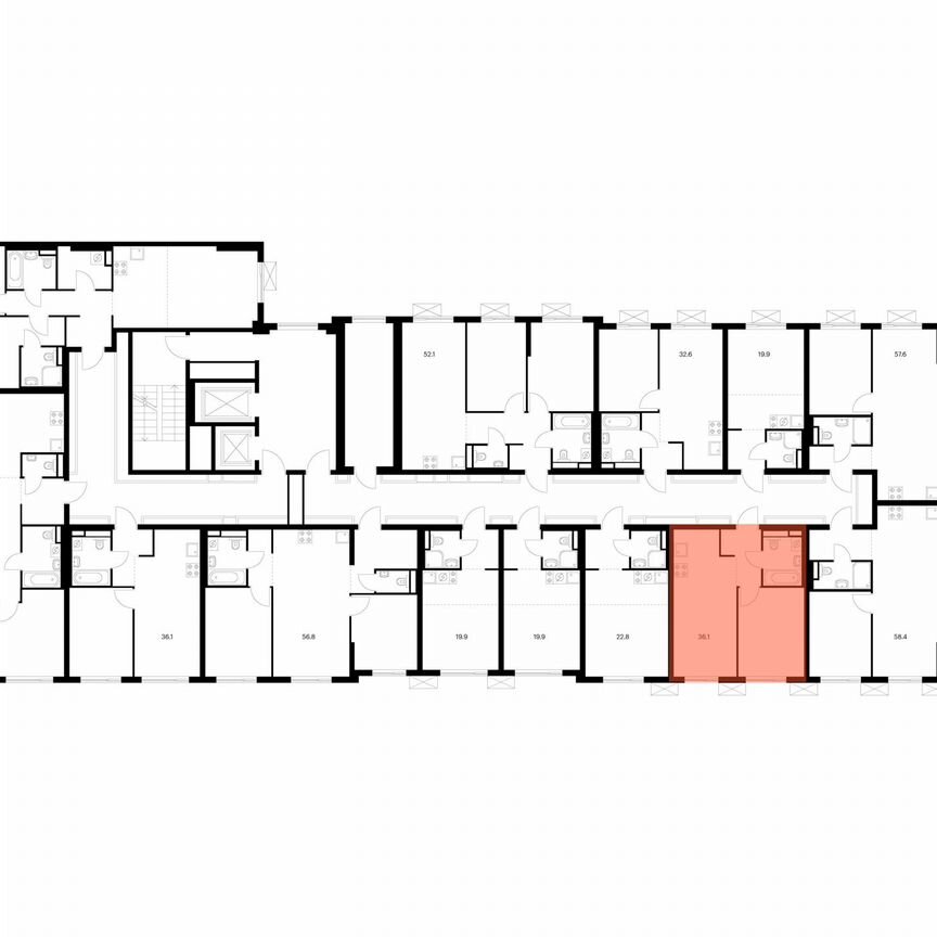 1-к. квартира, 36,1 м², 11/11 эт.