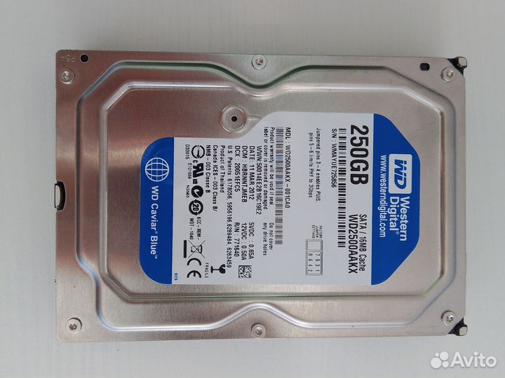 Жесткий диск на 250GB