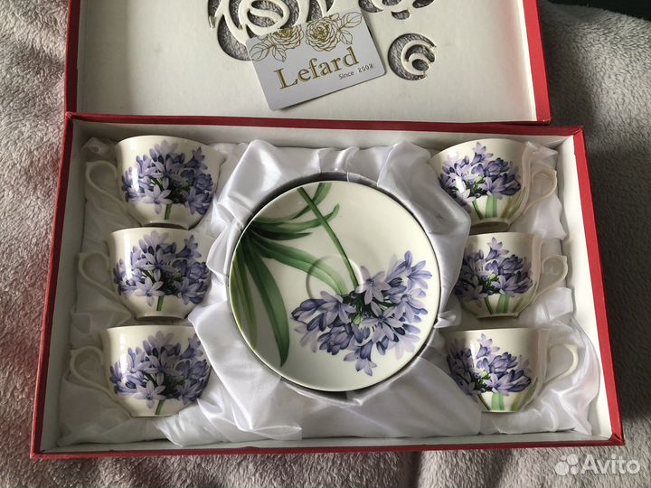 Кофейный сервиз фарфор новый Lefard