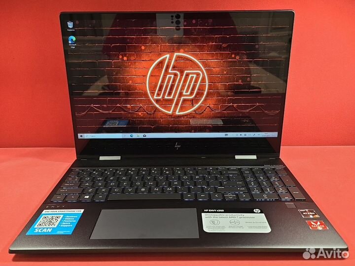 Трансформер HP Envy X360 Ryzen 5 8-ядер 16Gb 256SS