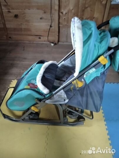 Детские санки коляска ника 7 8