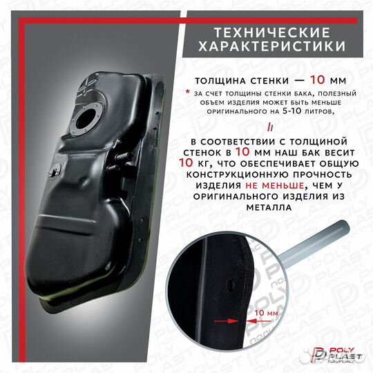 Бак топливный Zaz Chance 2004-2010