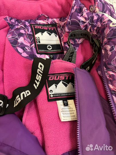 Зимний костюм для девочки 104-110