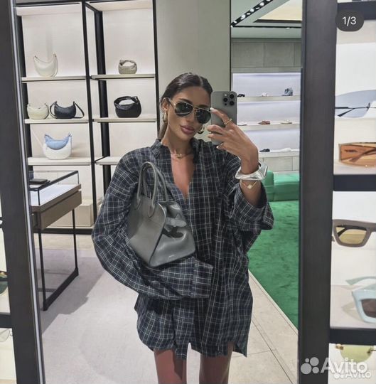 Рубашка Balenciaga клетка