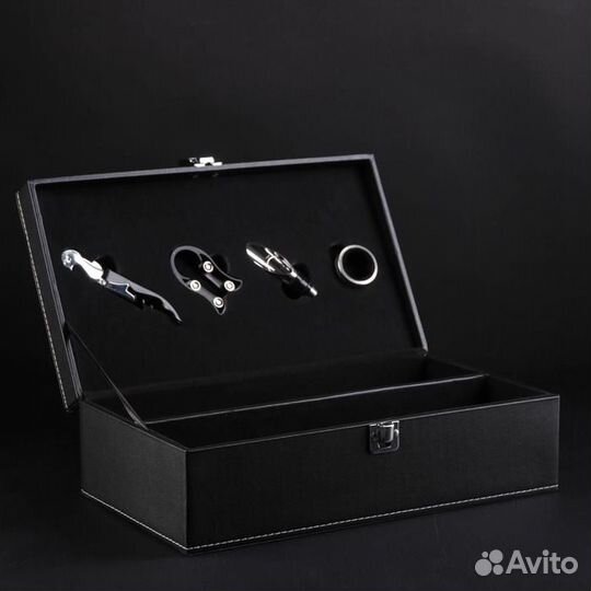 Набор для вина на 2 бутылки Доляна «Премьер», 4 пр