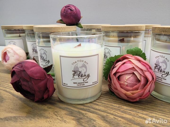 Ароматическая свеча ручной работы