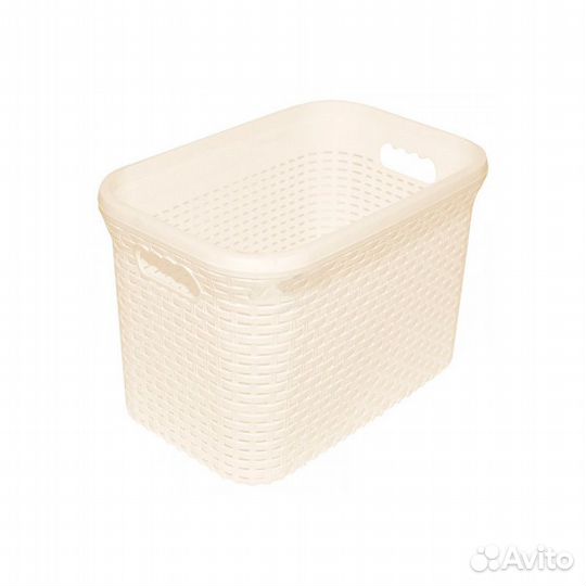 Корзина 32,0 л для белья прямоугольная Ротанг слон