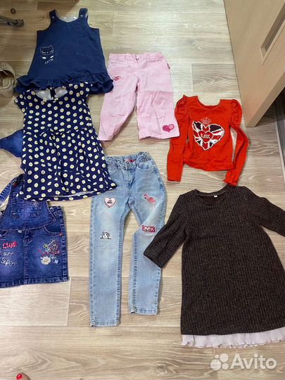Вещи пакетом на девочку 4 5 лет