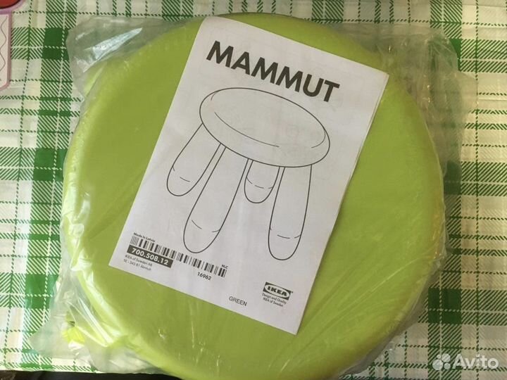 Стол, стульчик и табурет Икея Мамут