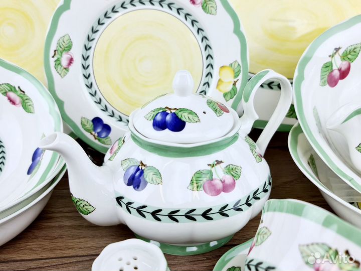 Сервиз Фрукты Люкс 12 персон в стиле Villeroy & Bo