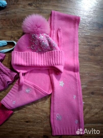 Комплект шапка, шарф