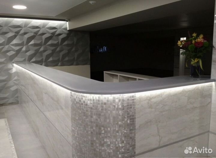 Ресепшн для приемной кварцевого агломерата