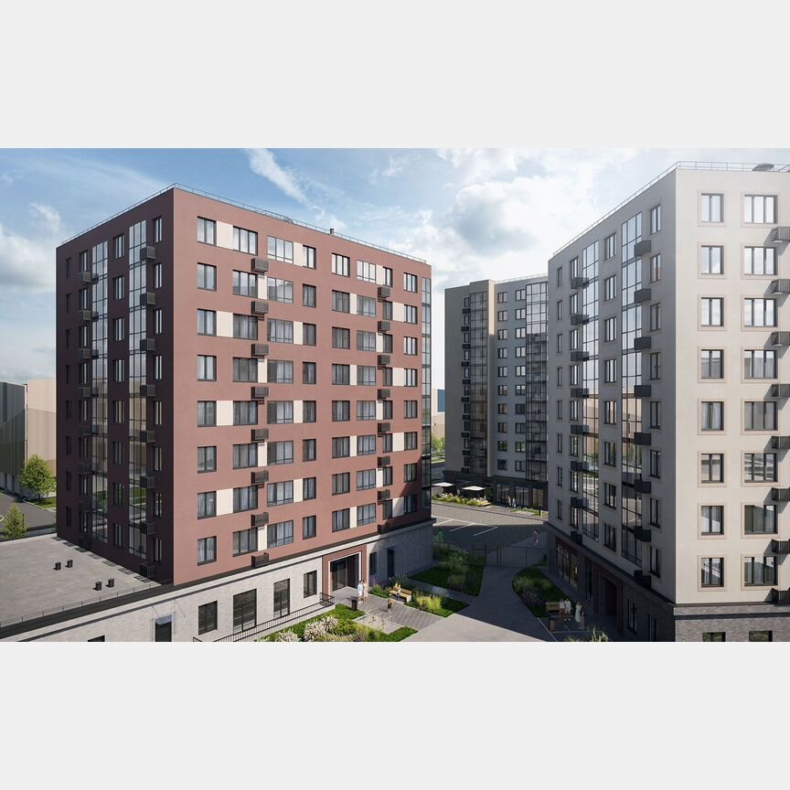 3-к. квартира, 68,4 м², 6/9 эт.