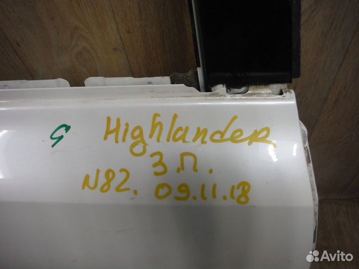 Дверь задняя правая №83 Toyota Highlander 3 2016